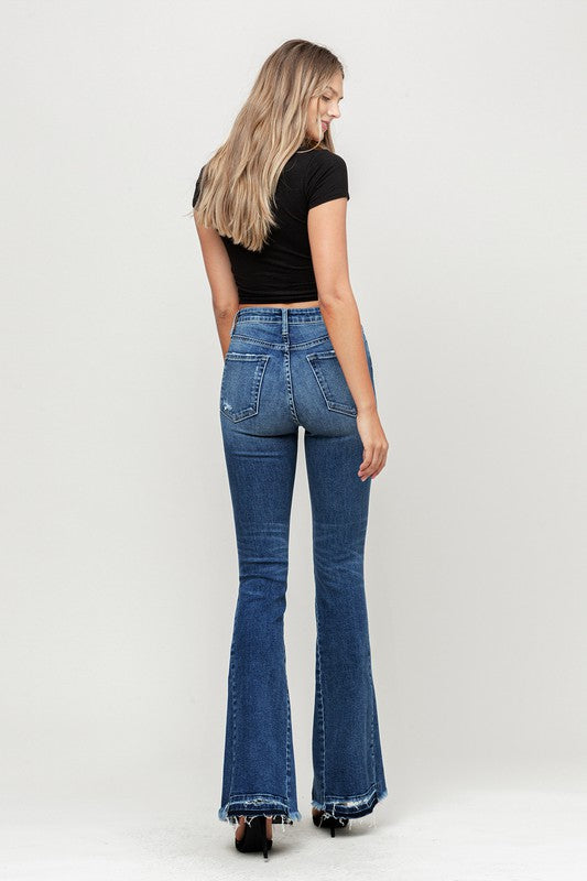 Flying Monkey High Rise Distressed Flare