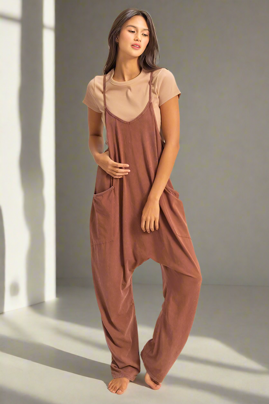 HYFVE Relaxed Fit Mineral Washed Overalls