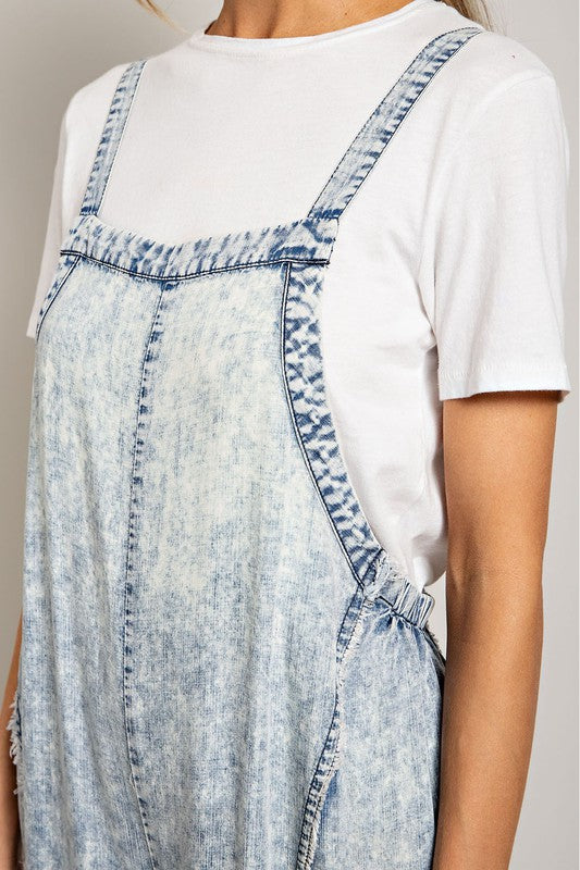 EE:SOME WASHED TIE DYE TENCEL JUMPSUIT