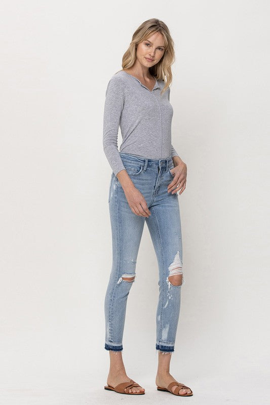 Flying Monkey Mid Rise Crop Skinny