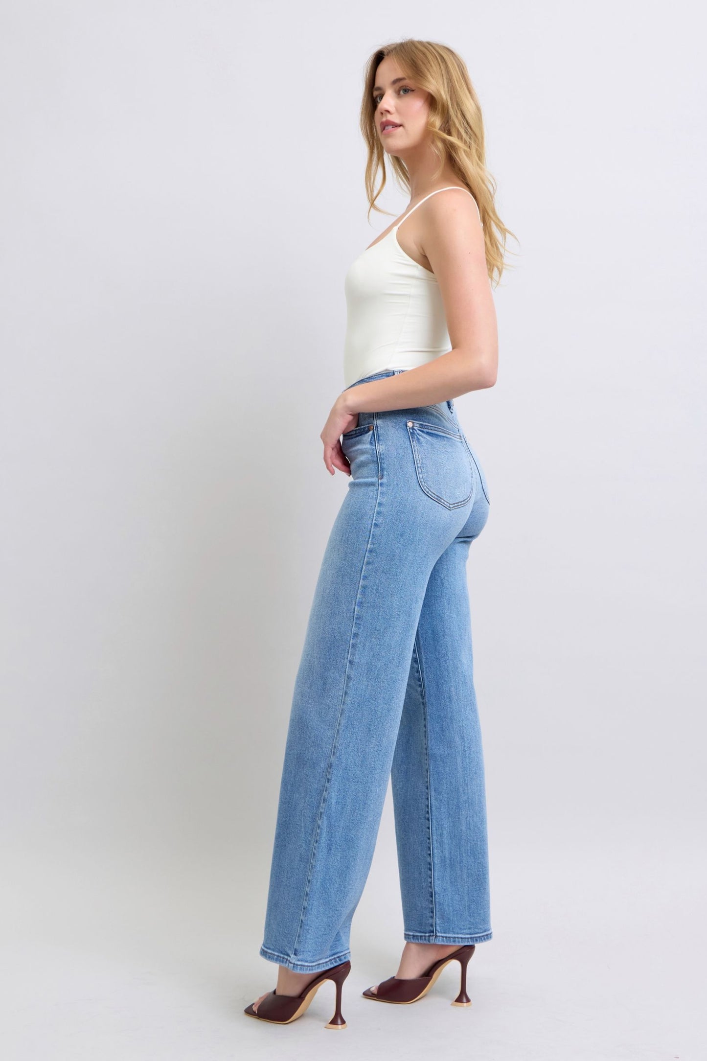 Judy Blue Delia Wide Leg Jeans
