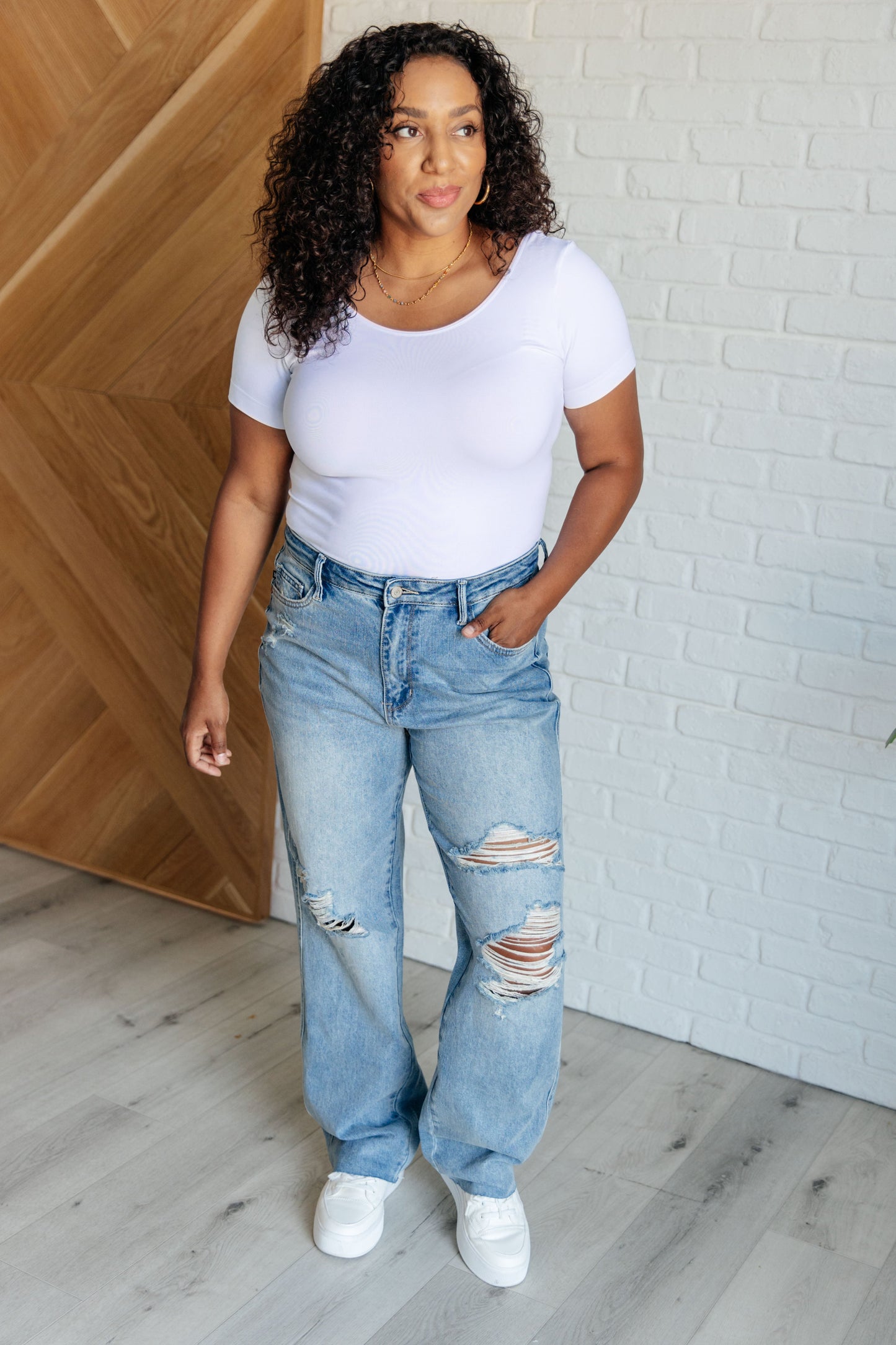 Judy Blue Ramona High Rise Rigid Magic Jeans