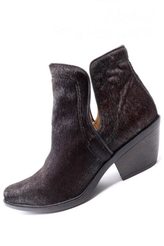 Genuine Leather Hair on Hide Booties