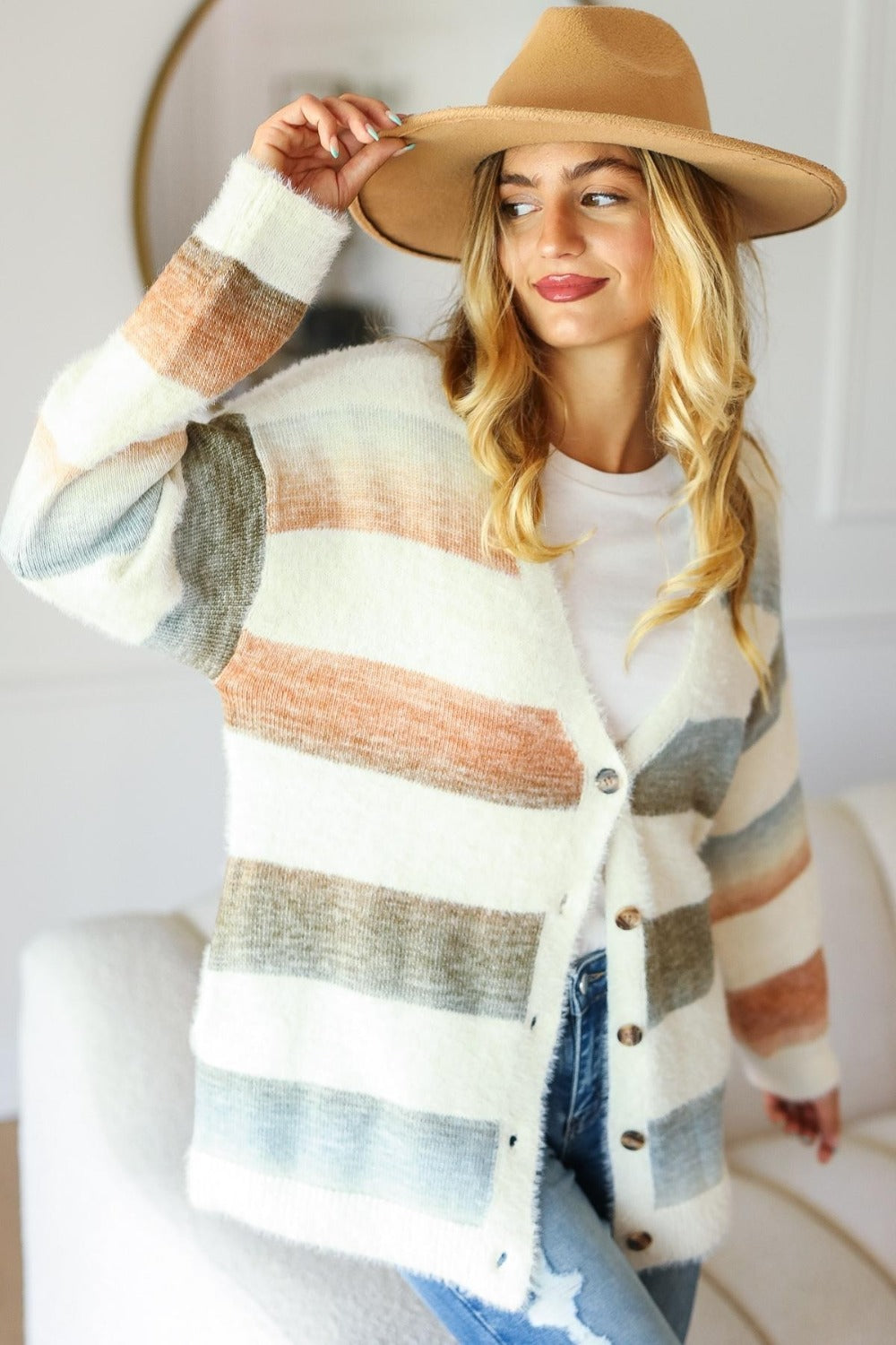 Haptics Soft Fuzzy Sweater Cardigan