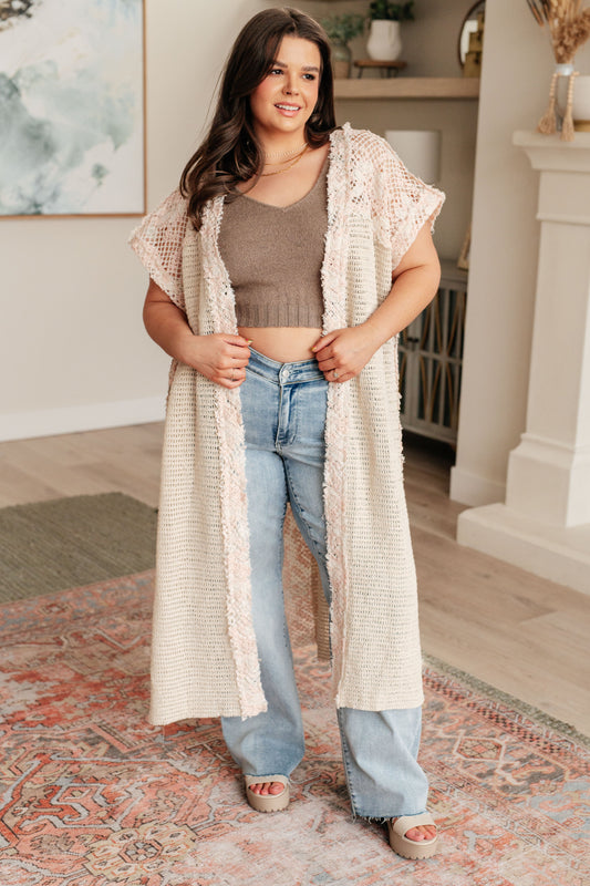 POL “A Little Defiant” Crochet Duster Kimono
