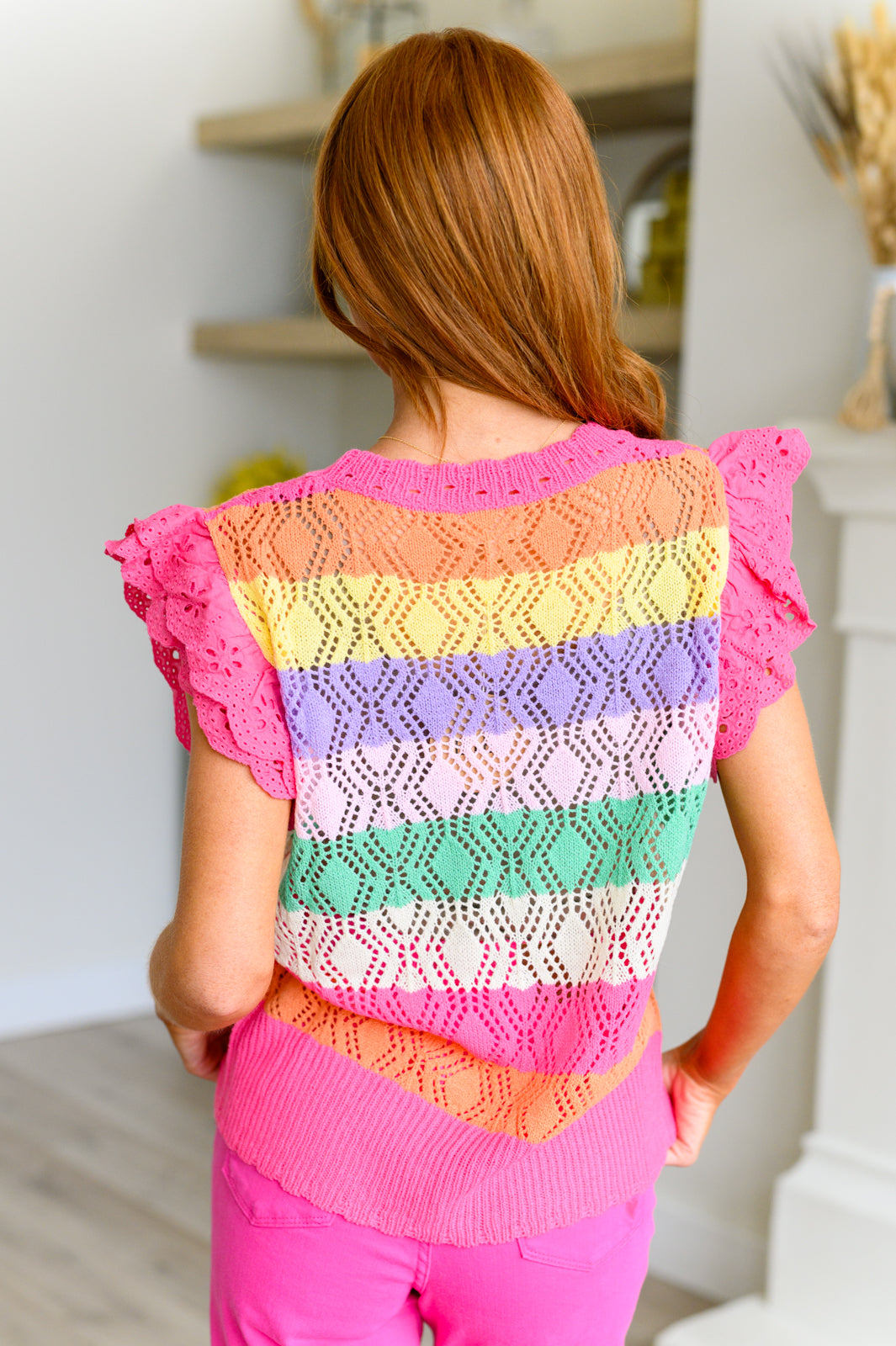 BiBi Change is Coming Flutter Sleeve Top
