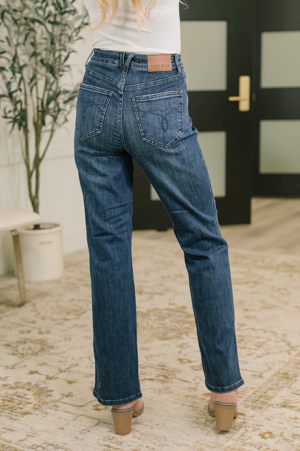 Emmy Judy Blue High Waist Bootcut Jean with Welt Pockets