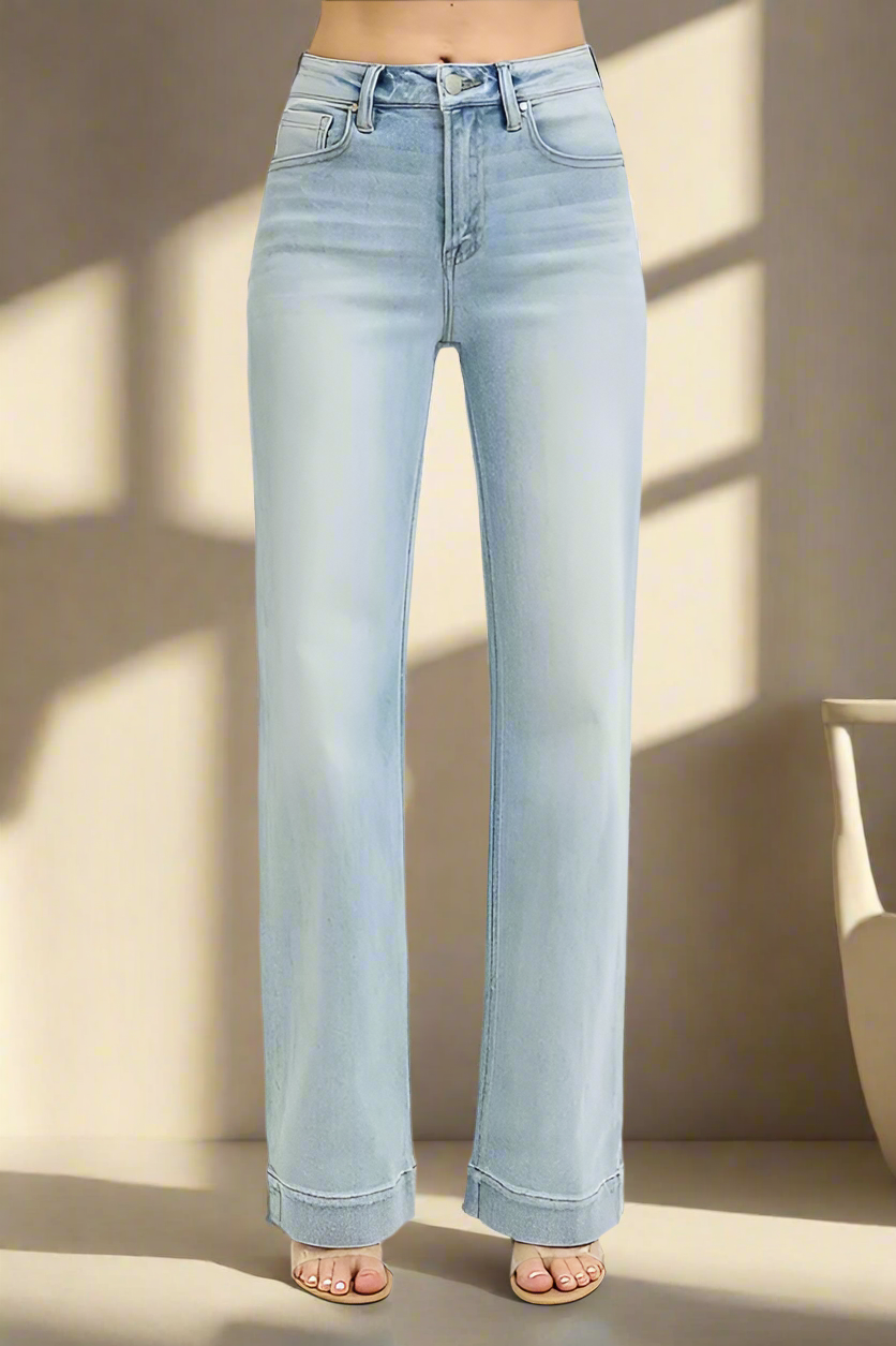 RISEN Laverne High Rise Straight Jeans