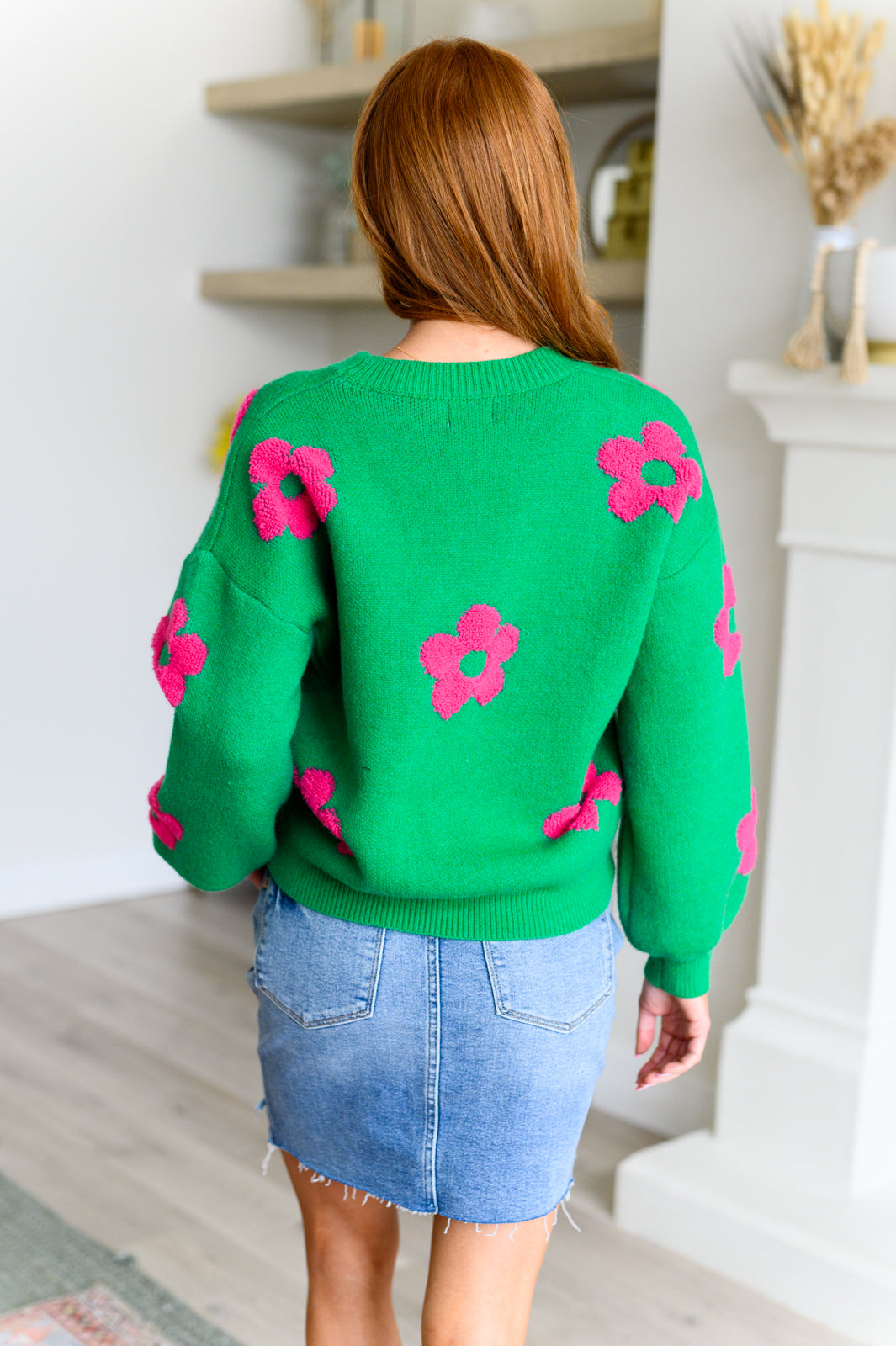 BiBi Follow Your Heart Drop Shoulder Sweater