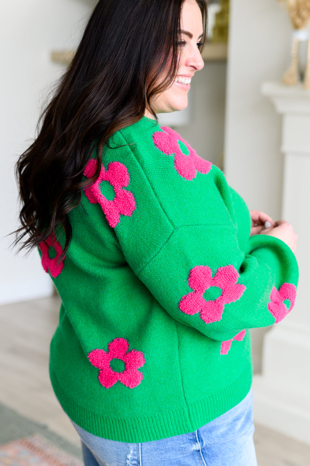 BiBi Follow Your Heart Drop Shoulder Sweater