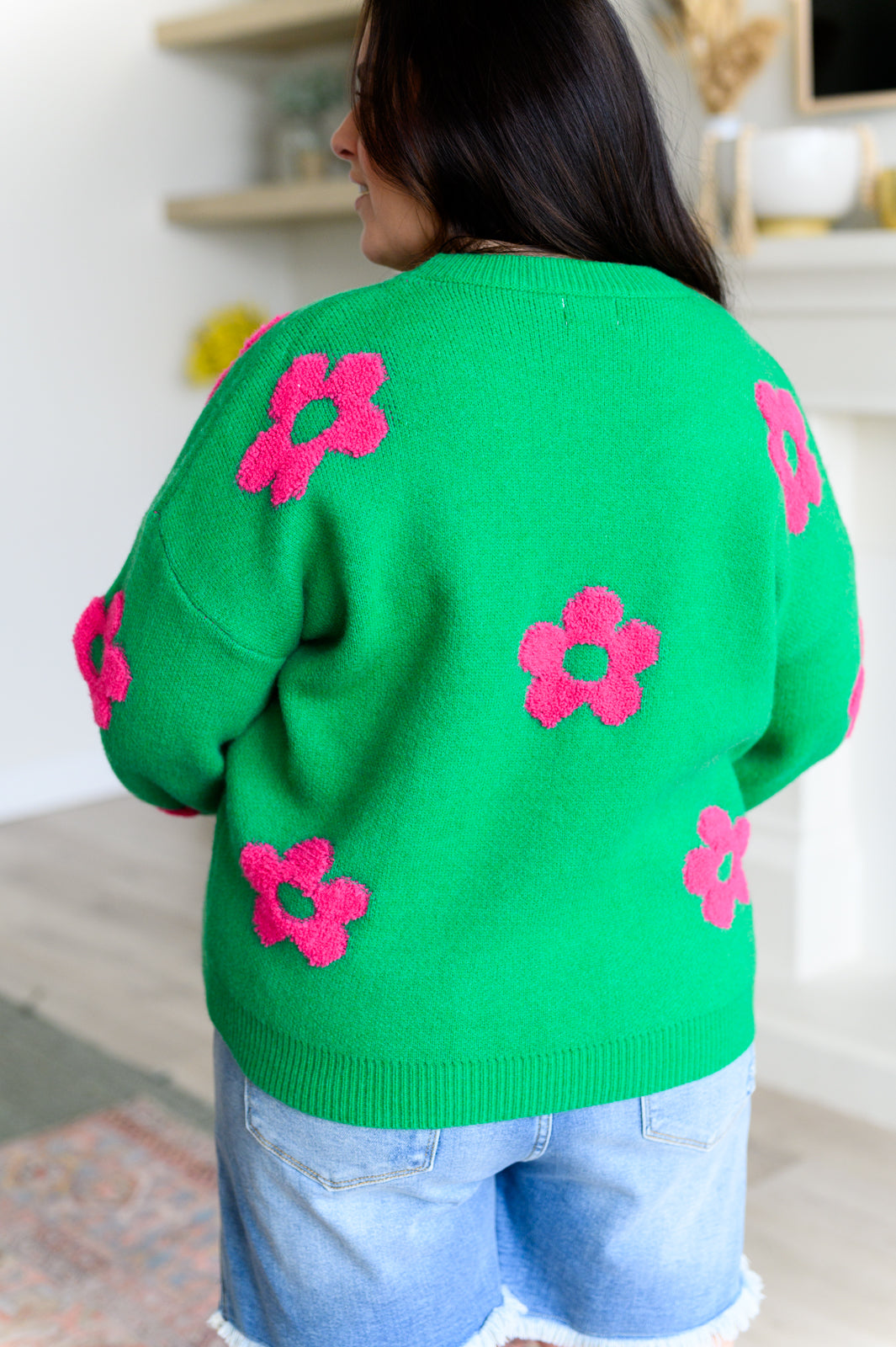 BiBi Follow Your Heart Drop Shoulder Sweater
