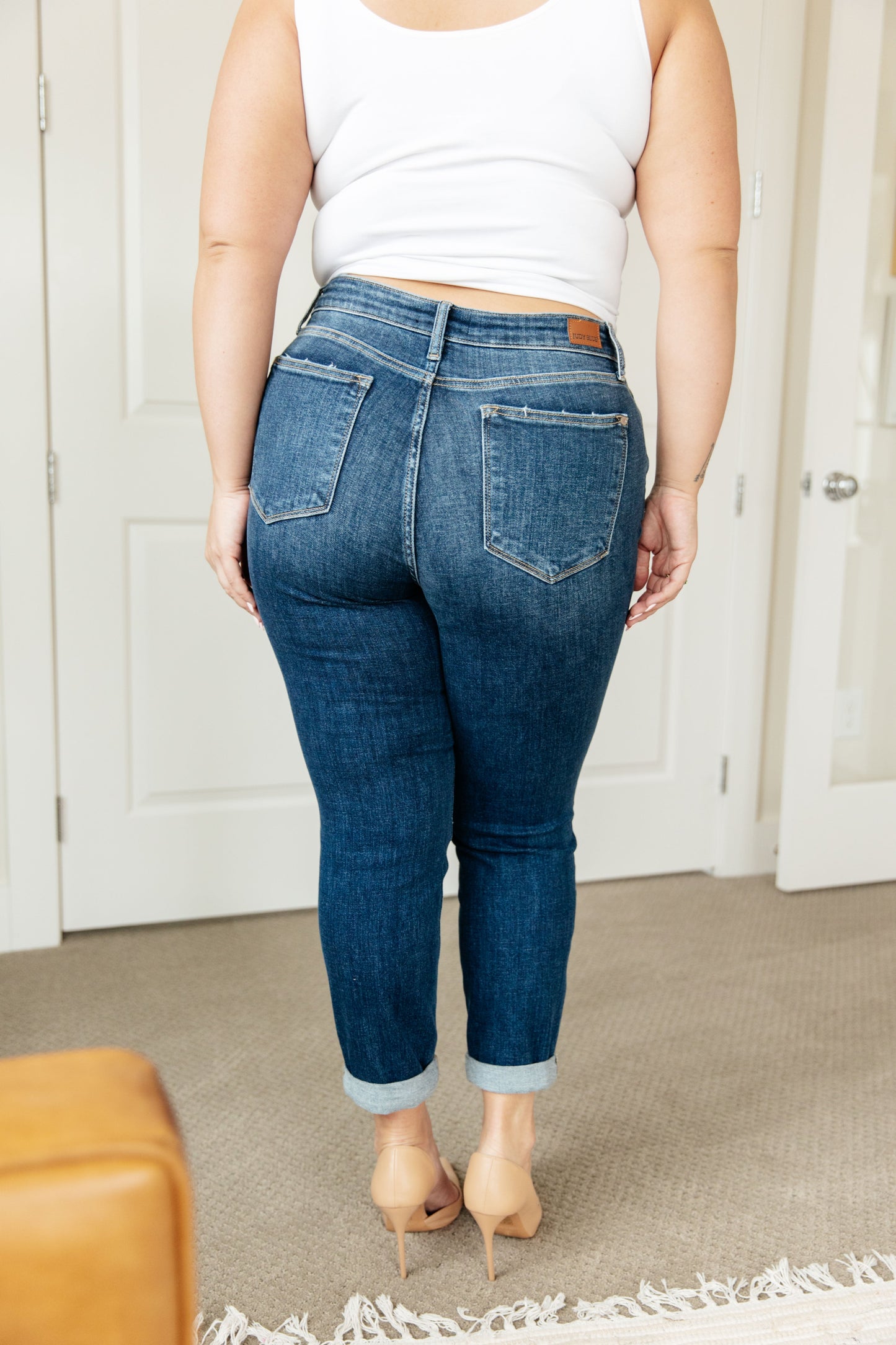 Judy Blue London Cuffed Boyfriend Jeans