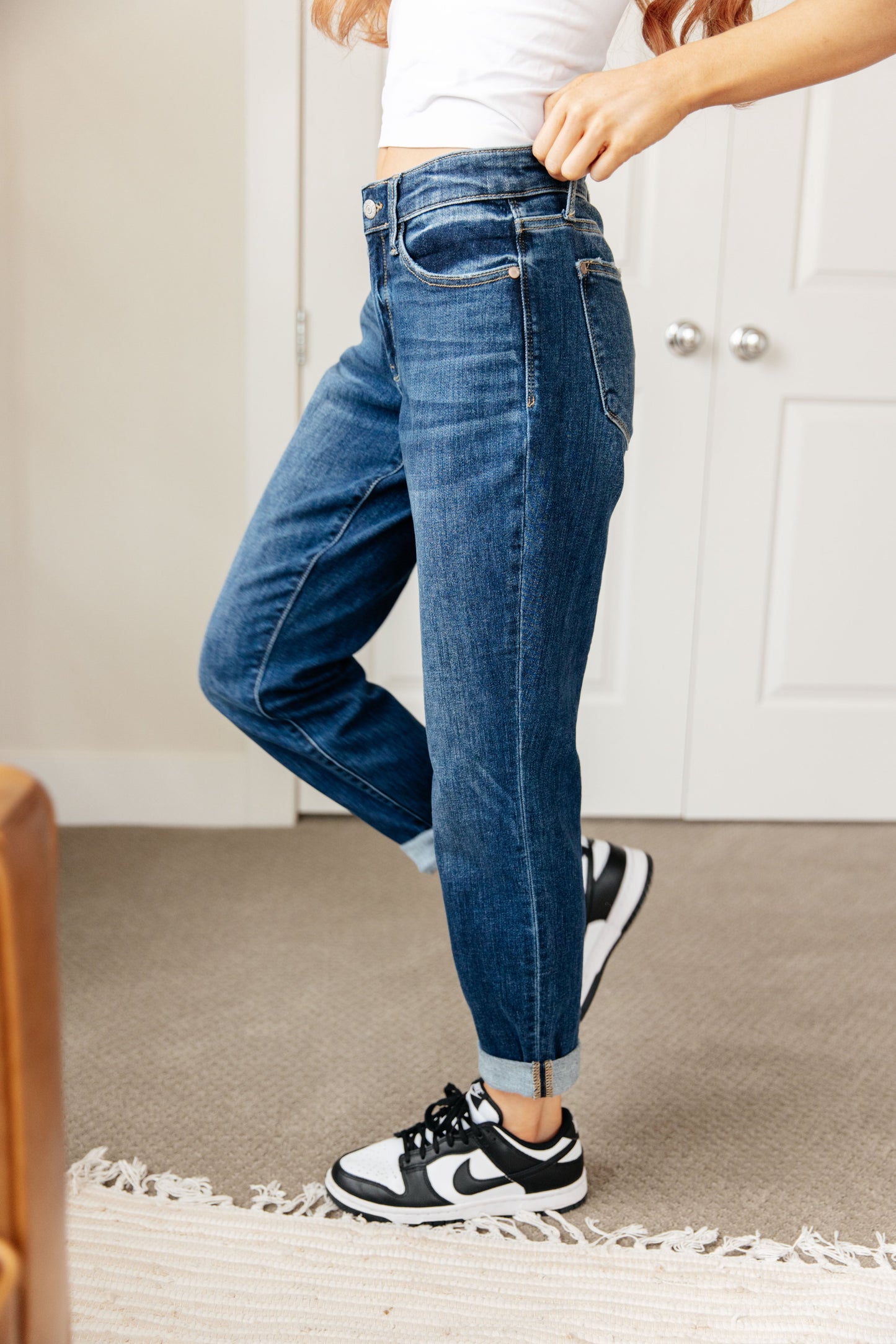 Judy Blue London Cuffed Boyfriend Jeans