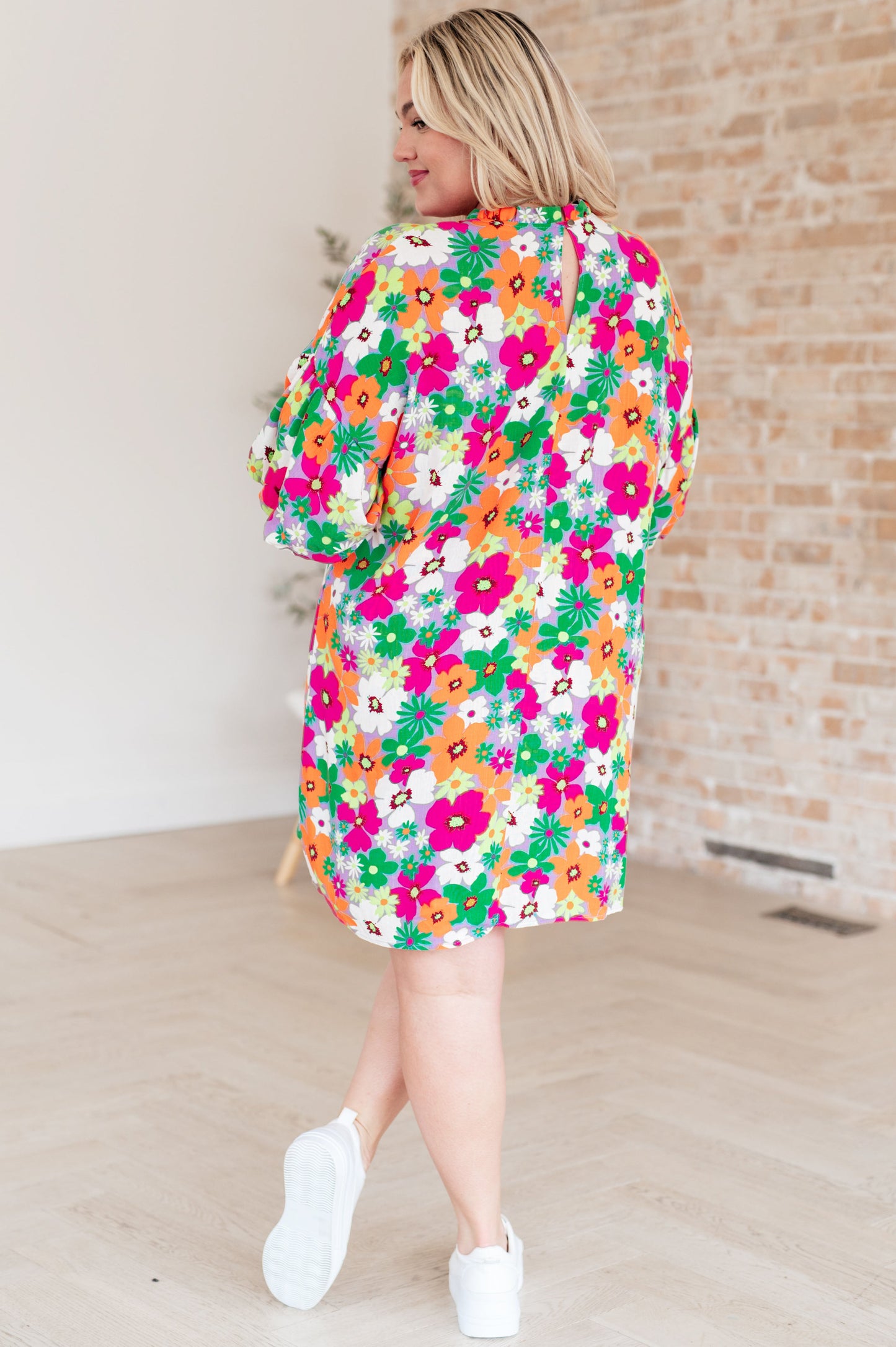 GeeGee No Garden, No Problem Bubble Sleeve Dress
