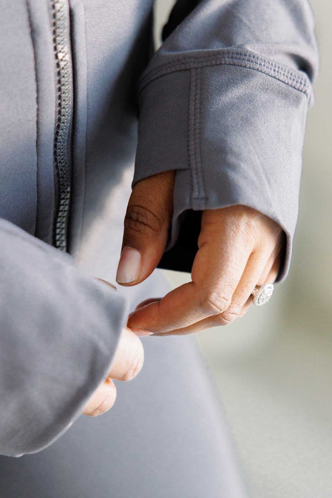 Rae Mode Staying Swift Activewear Jacket in Titanium