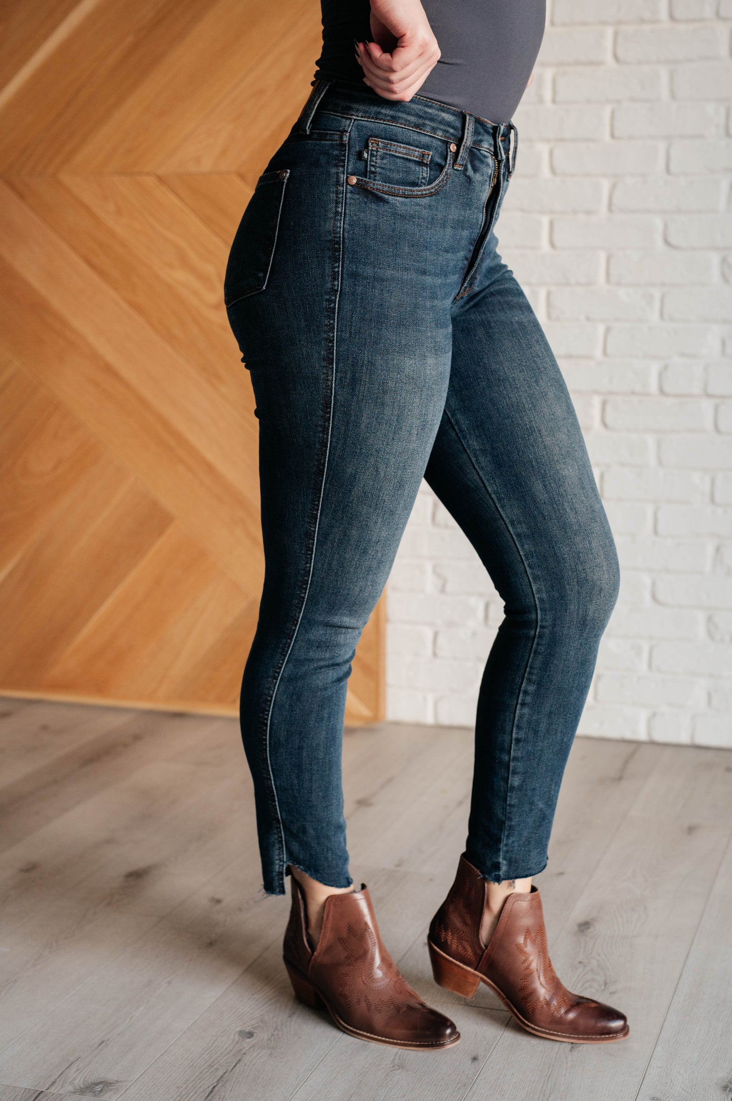 Judy Blue Tessa High Rise Tummy Control Step Hem Jeans
