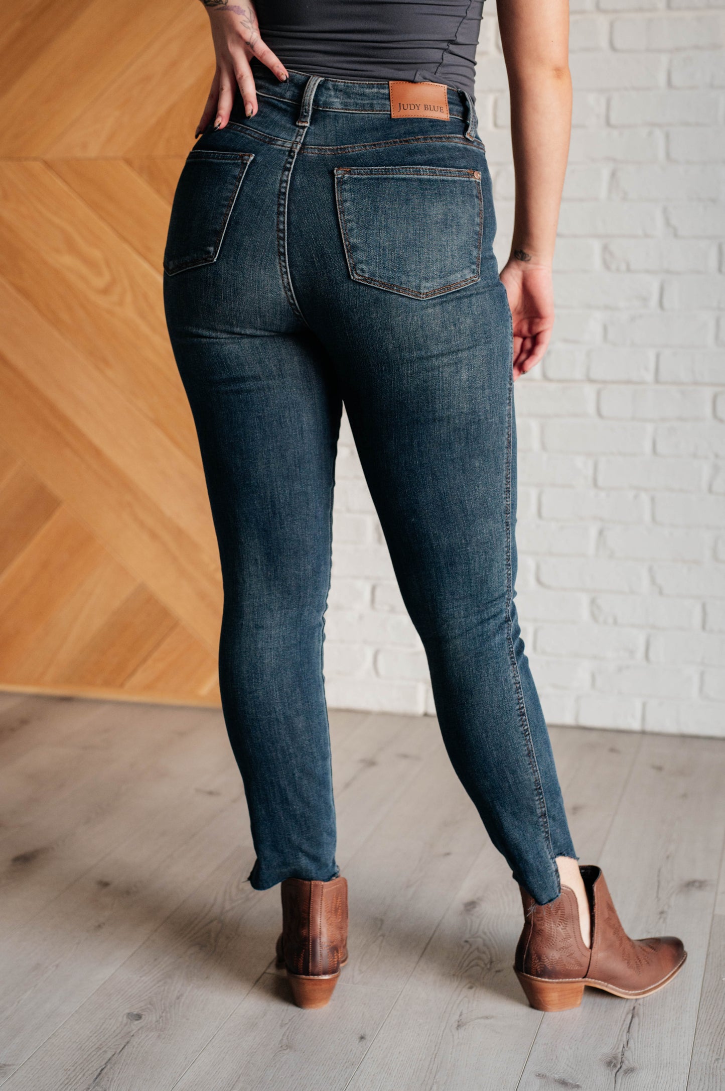 Judy Blue Tessa High Rise Tummy Control Step Hem Jeans