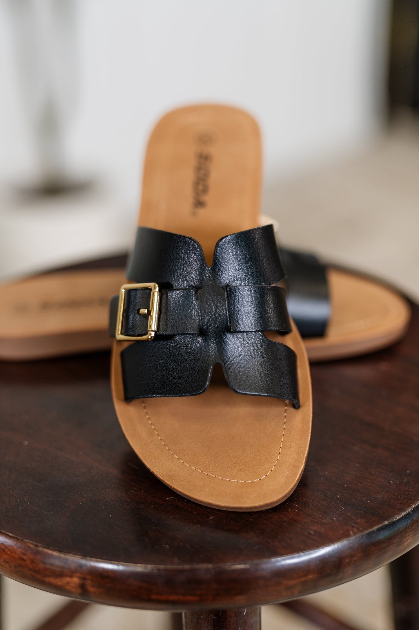Torvi SODA Black Slip on Sandals