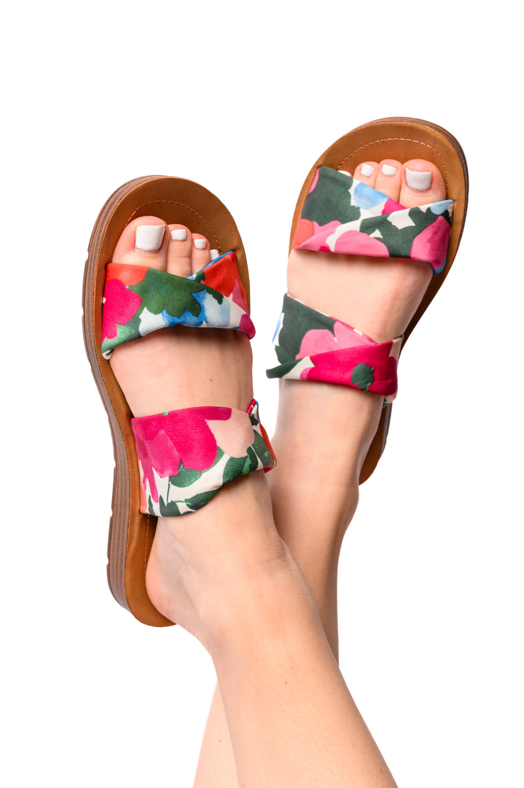 Corkys With a Twist Sandal in Flowers