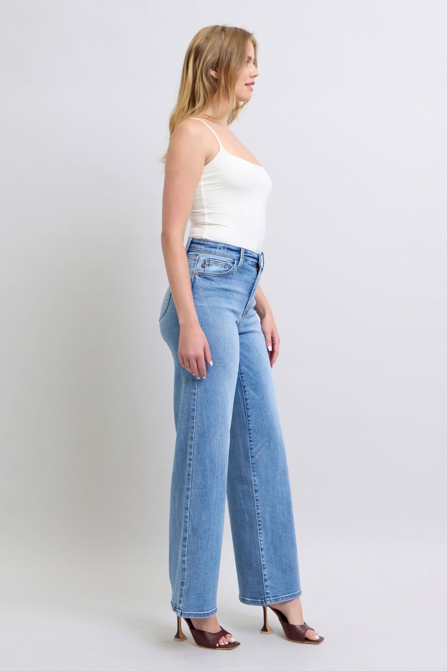 Judy Blue Delia Wide Leg Jeans