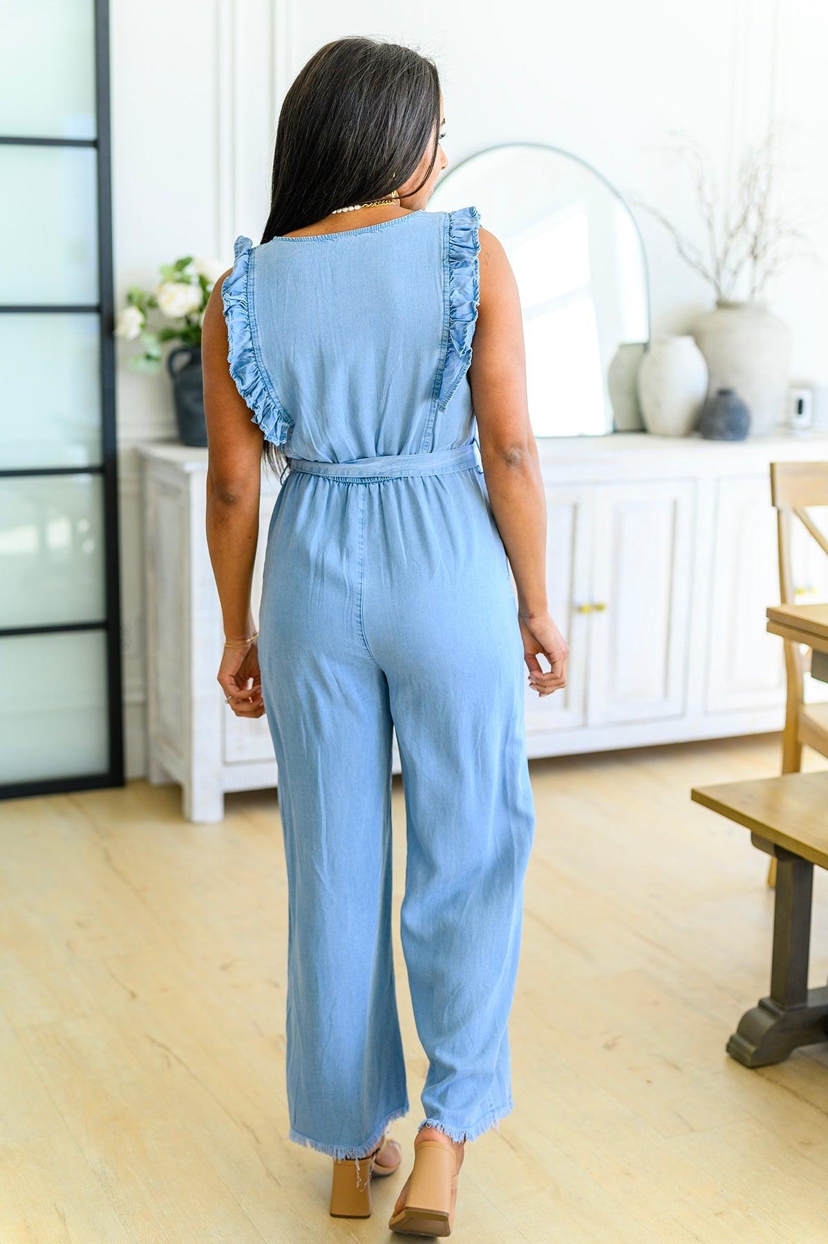 Johanna Chambray Jumpsuit - The Fiery Jasmine