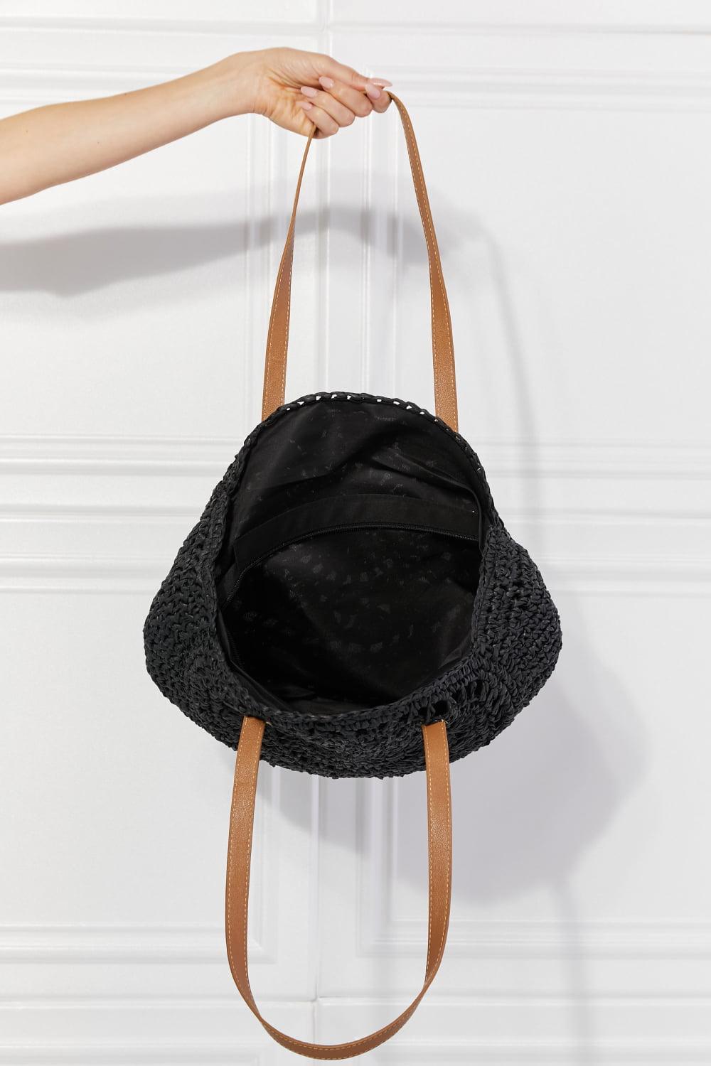 Justin Taylor C'est La Vie Crochet Handbag in Black - The Fiery Jasmine