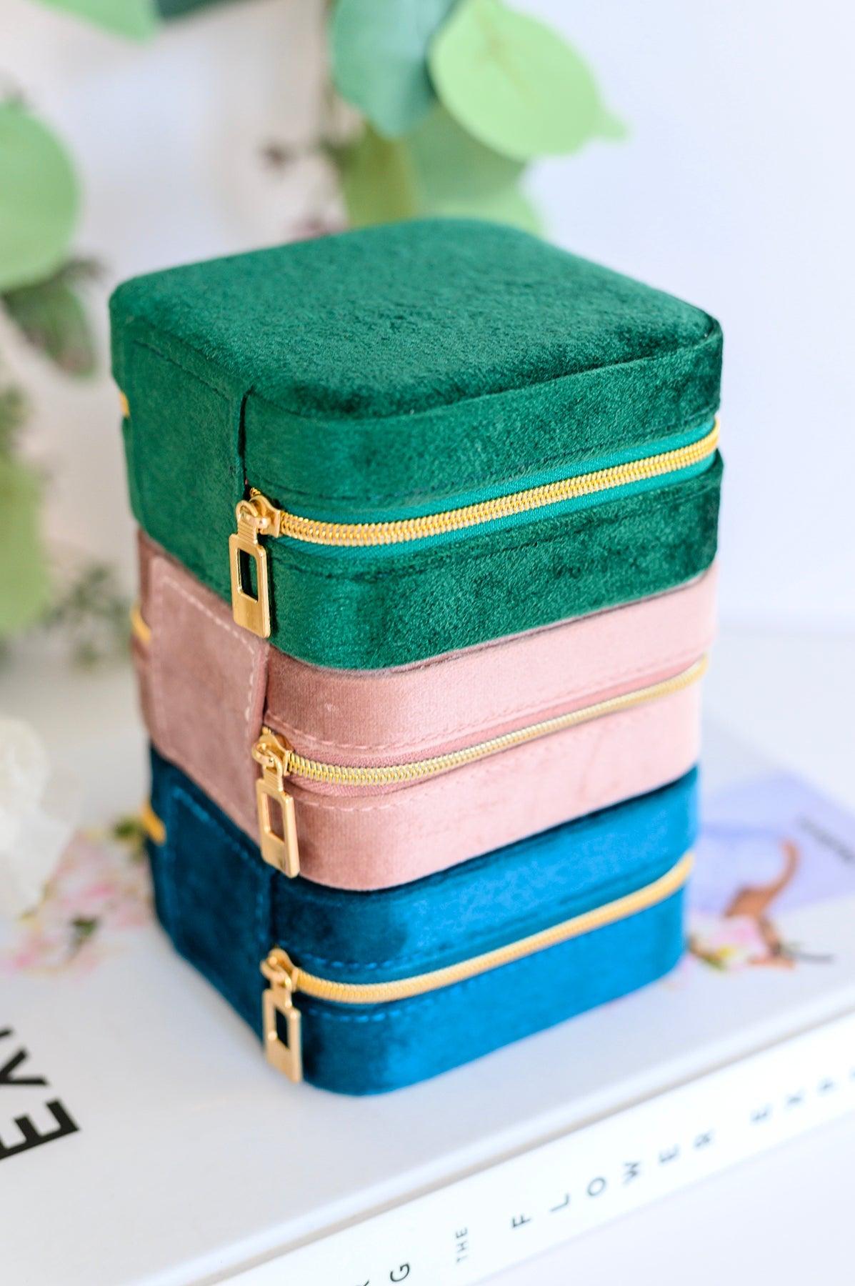 Kept and Carried Velvet Jewlery Box in Mauve - The Fiery Jasmine