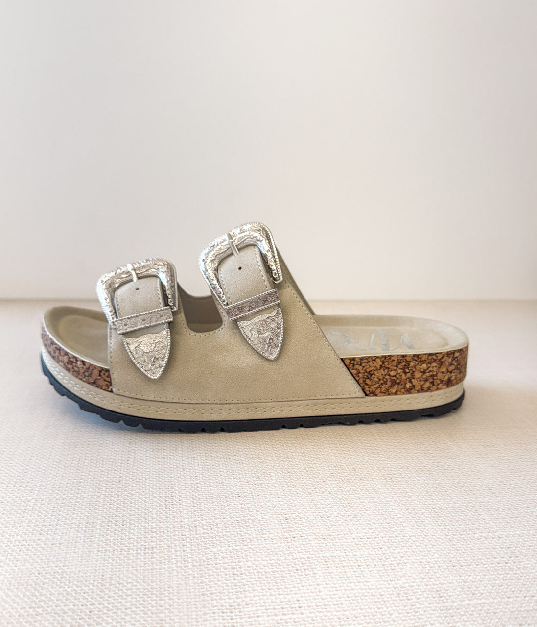 Not Rated Mickie Western Slides in Cream