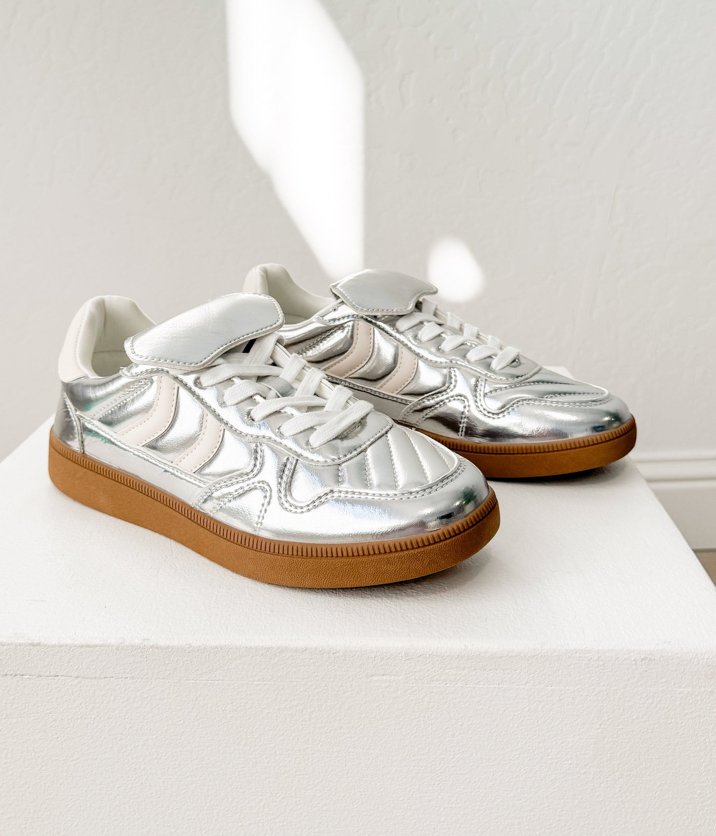 Milan Not Rated Metallic Sneaker in Silver