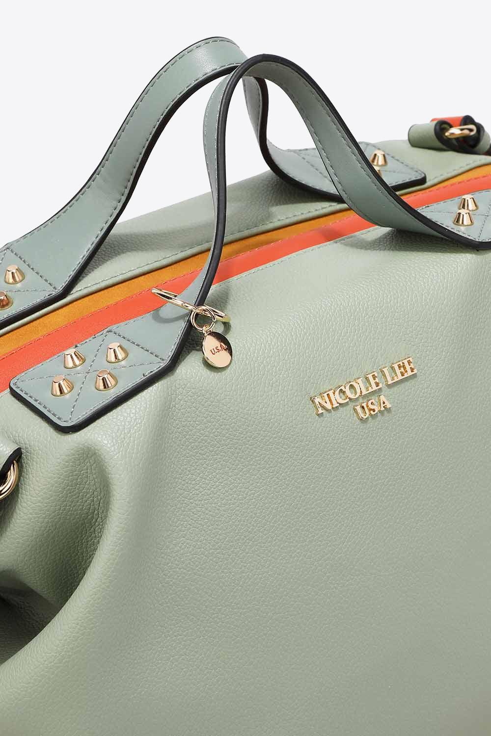 Nicole Lee USA Avery Multi Strap Boston Bag - The Fiery Jasmine