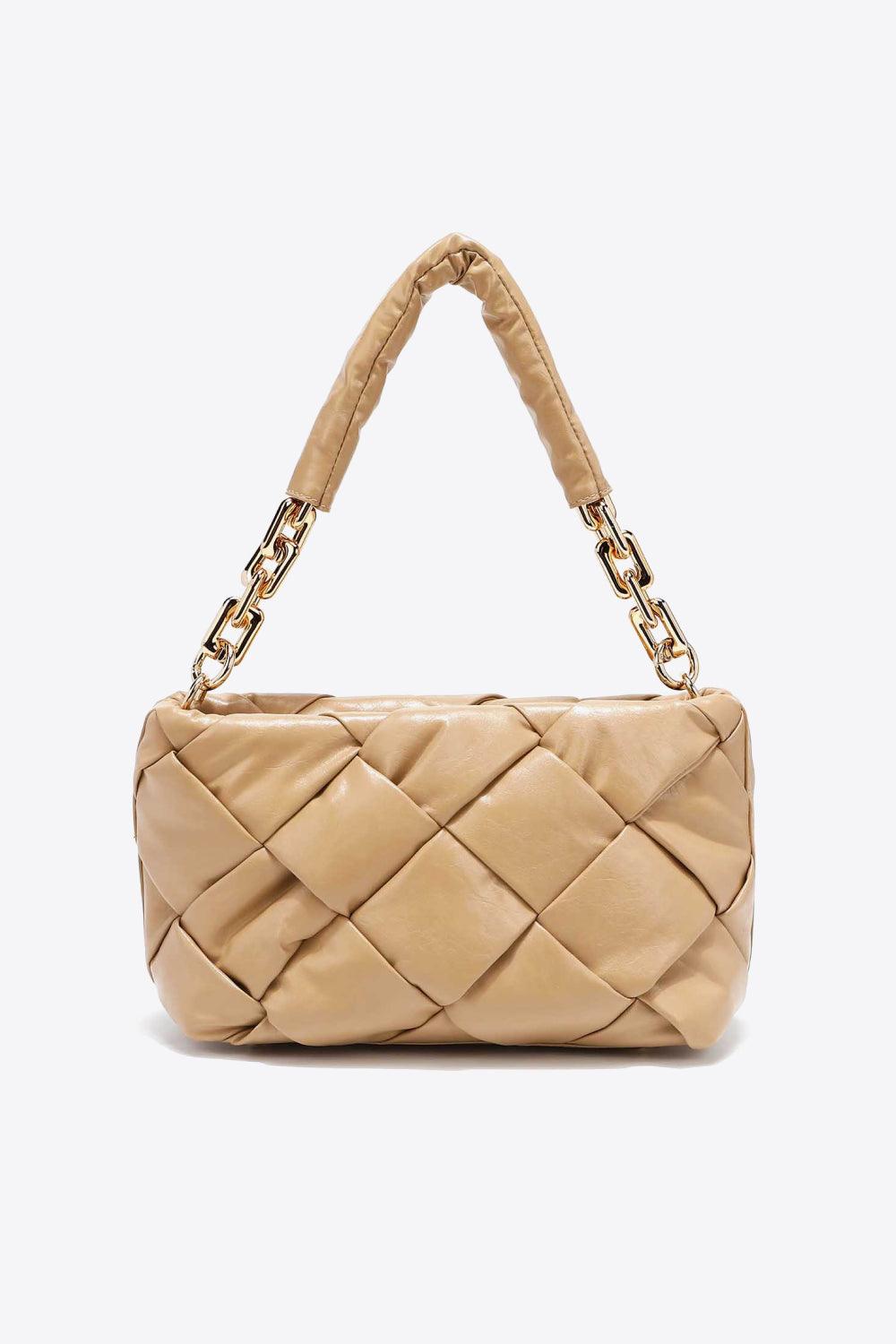 Nicole Lee USA Cassette Woven Satchel Crossbody Bag - The Fiery Jasmine