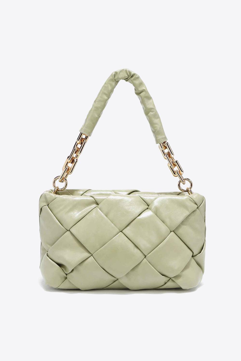 Nicole Lee USA Cassette Woven Satchel Crossbody Bag - The Fiery Jasmine