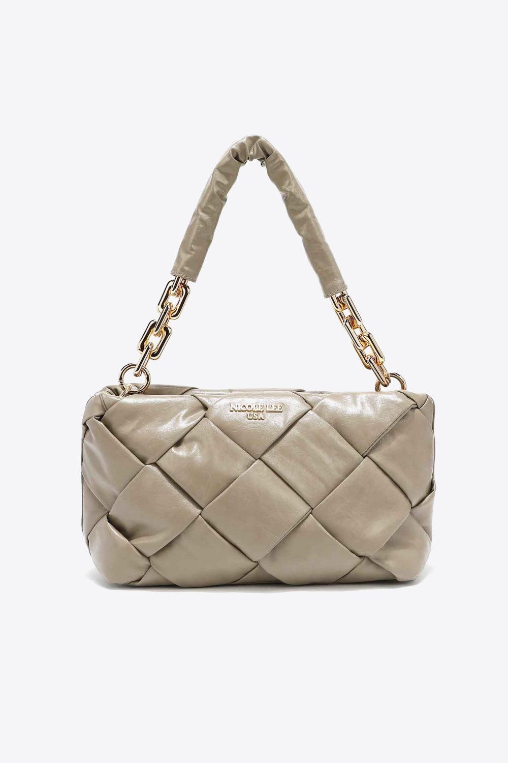 Nicole Lee USA Cassette Woven Satchel Crossbody Bag - The Fiery Jasmine
