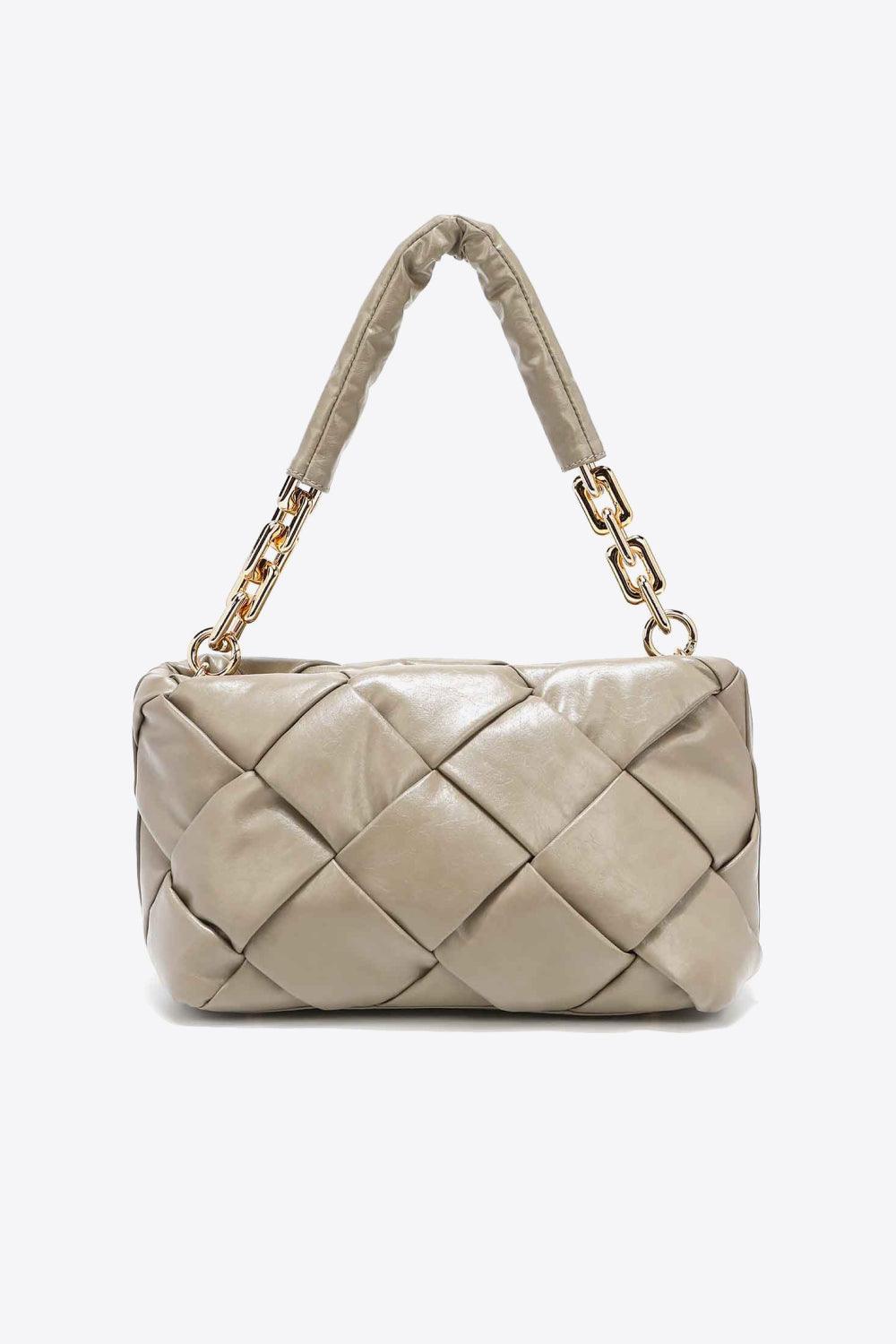 Nicole Lee USA Cassette Woven Satchel Crossbody Bag - The Fiery Jasmine