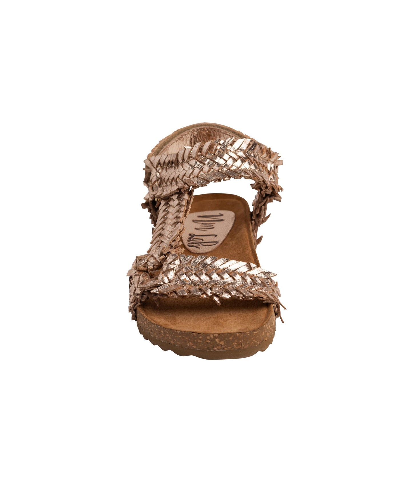 Naughty Monkey River Dance Woven Sandal in Champagne