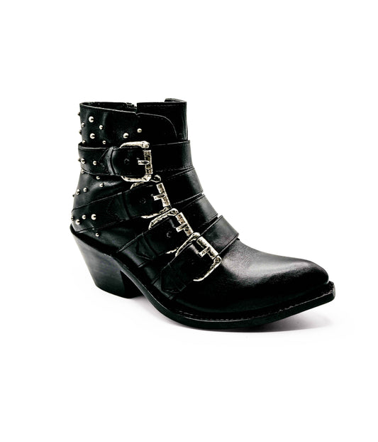 Rocker Ankle Boots in Black