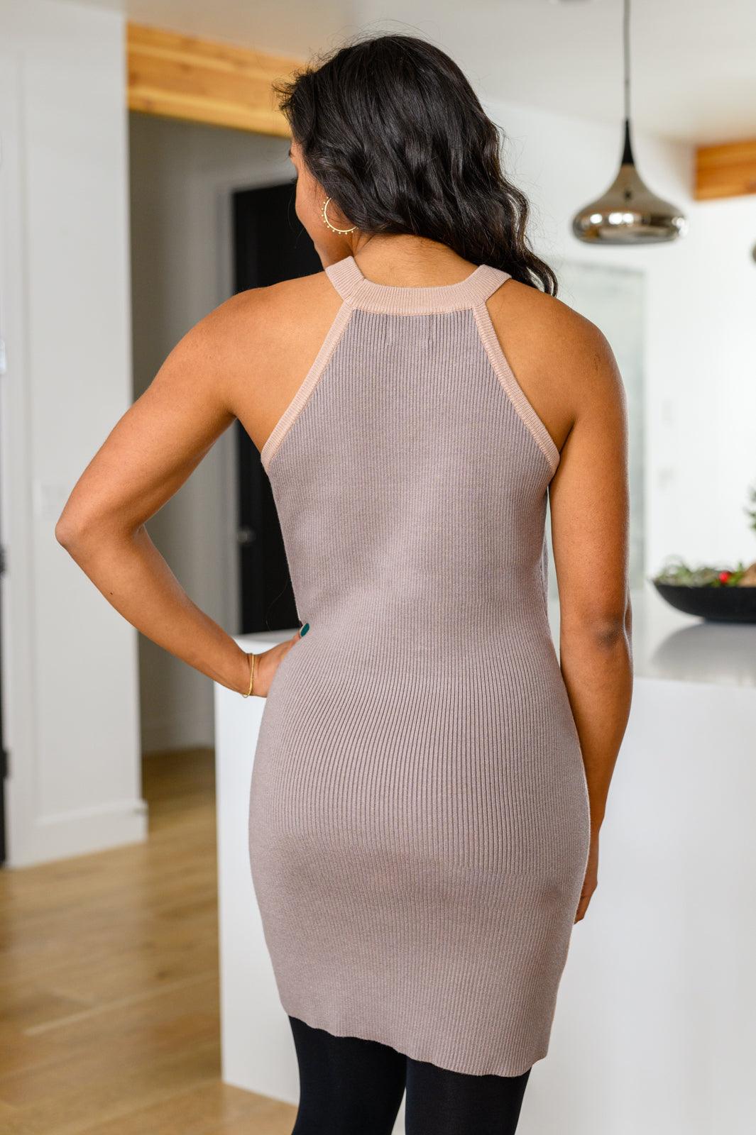 Stick Around Sleeveless Mini Bodycon Dress - The Fiery Jasmine
