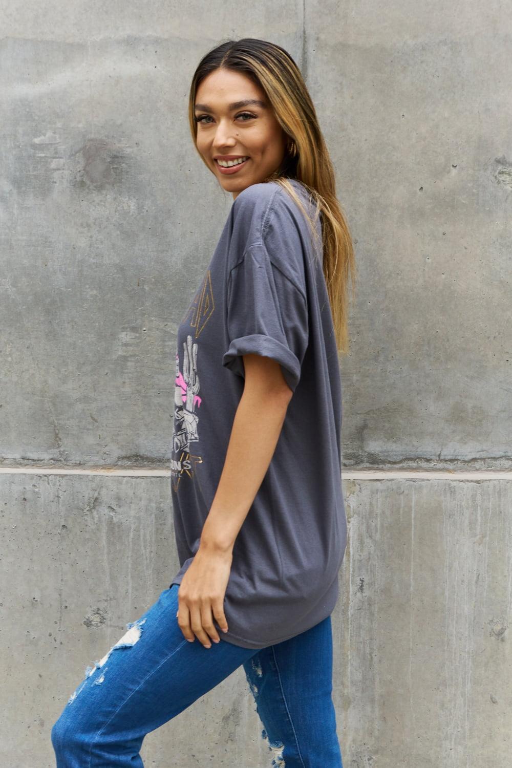 Sweet Claire "Desert Road" Graphic T-Shirt - The Fiery Jasmine