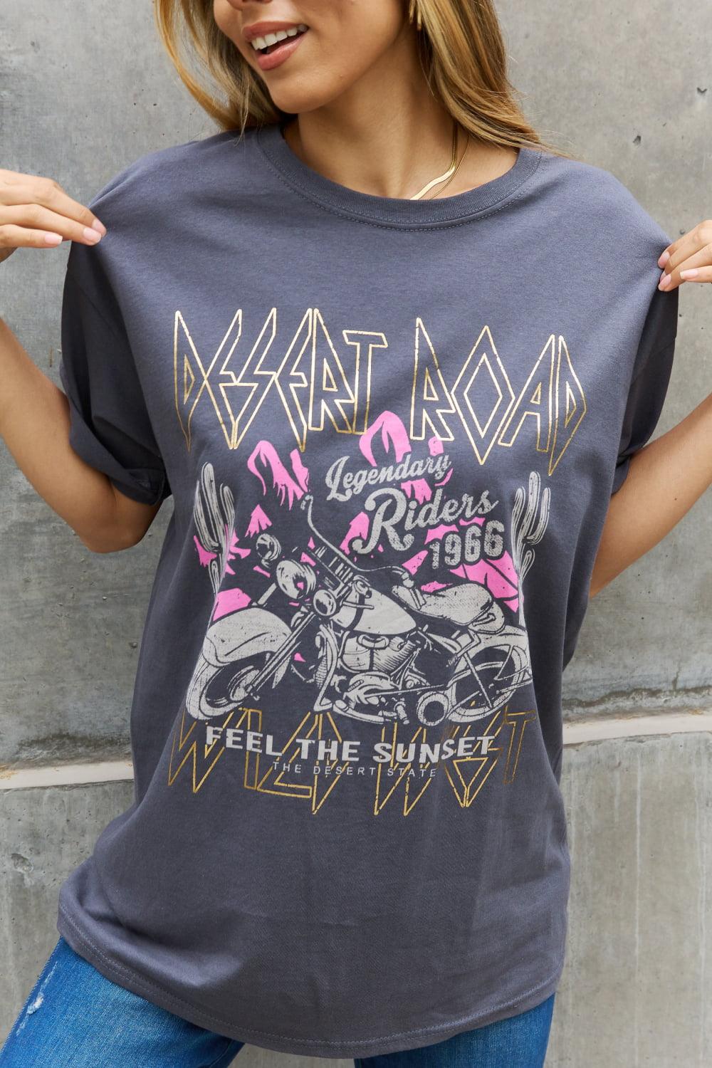 Sweet Claire "Desert Road" Graphic T-Shirt - The Fiery Jasmine