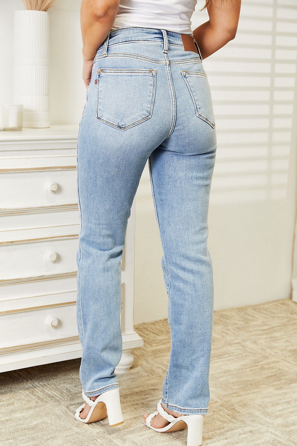 Judy Blue High Waist Straight Leg Jeans