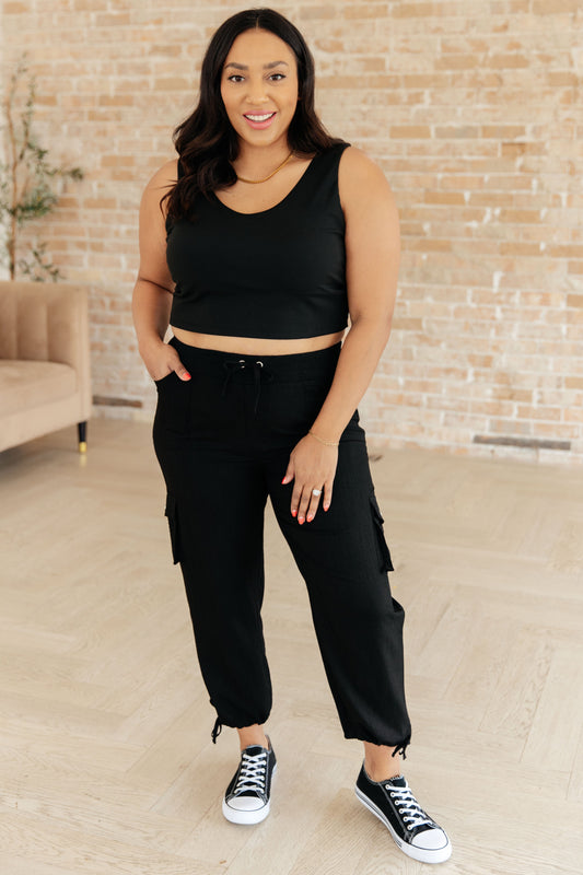 White Birch For Reasons Unknown Cargo Cropped Pants