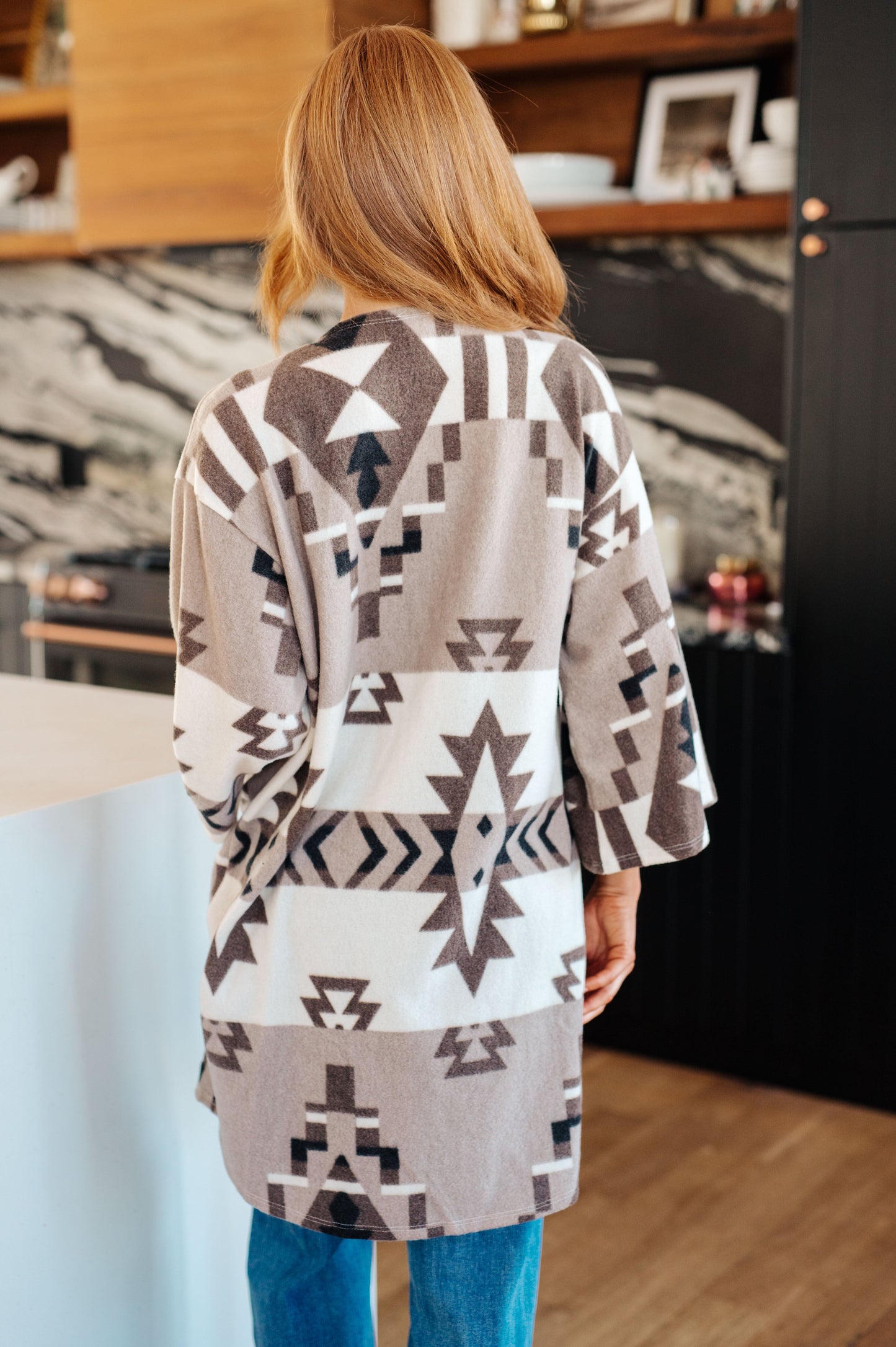 Full on Character Blanket Kimono