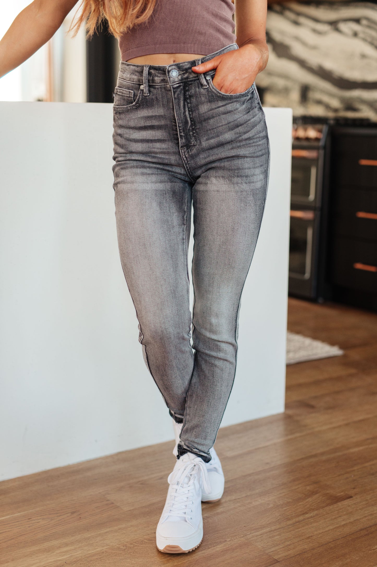 Judy Blue Hadley Control Top Release Hem Skinny