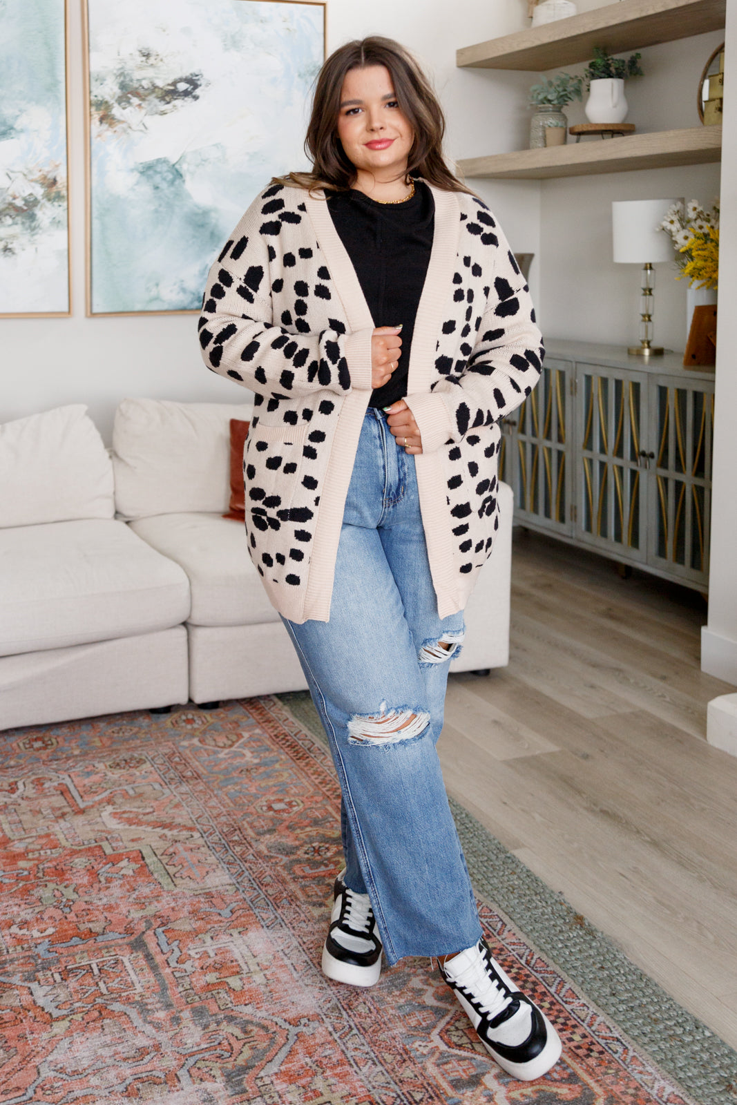 Hit The Spot Open Front Cardigan