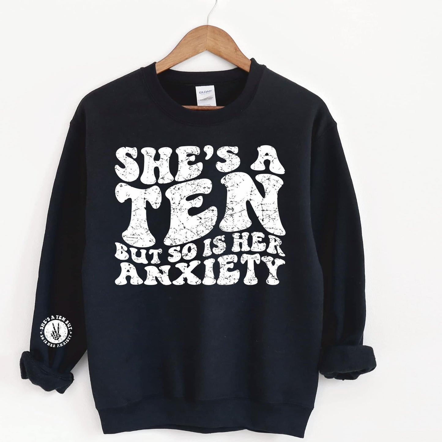 She’s a ten With Sleeve Accent Sweatshirt