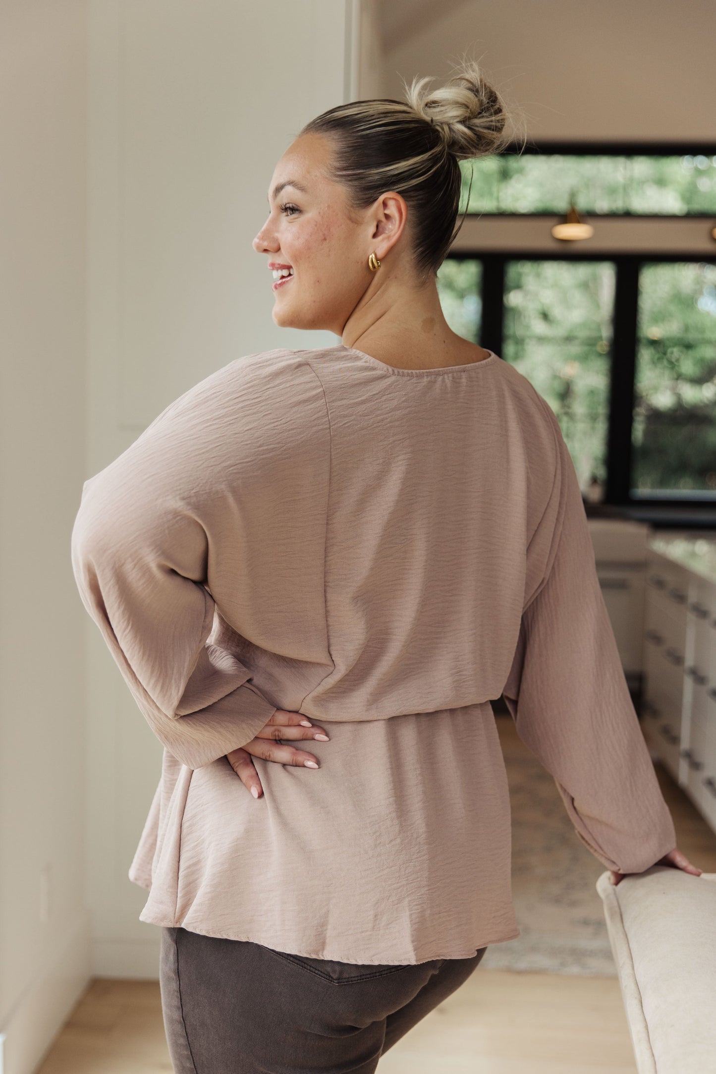 Heimish Imagine It All V-Neck Peplum Top
