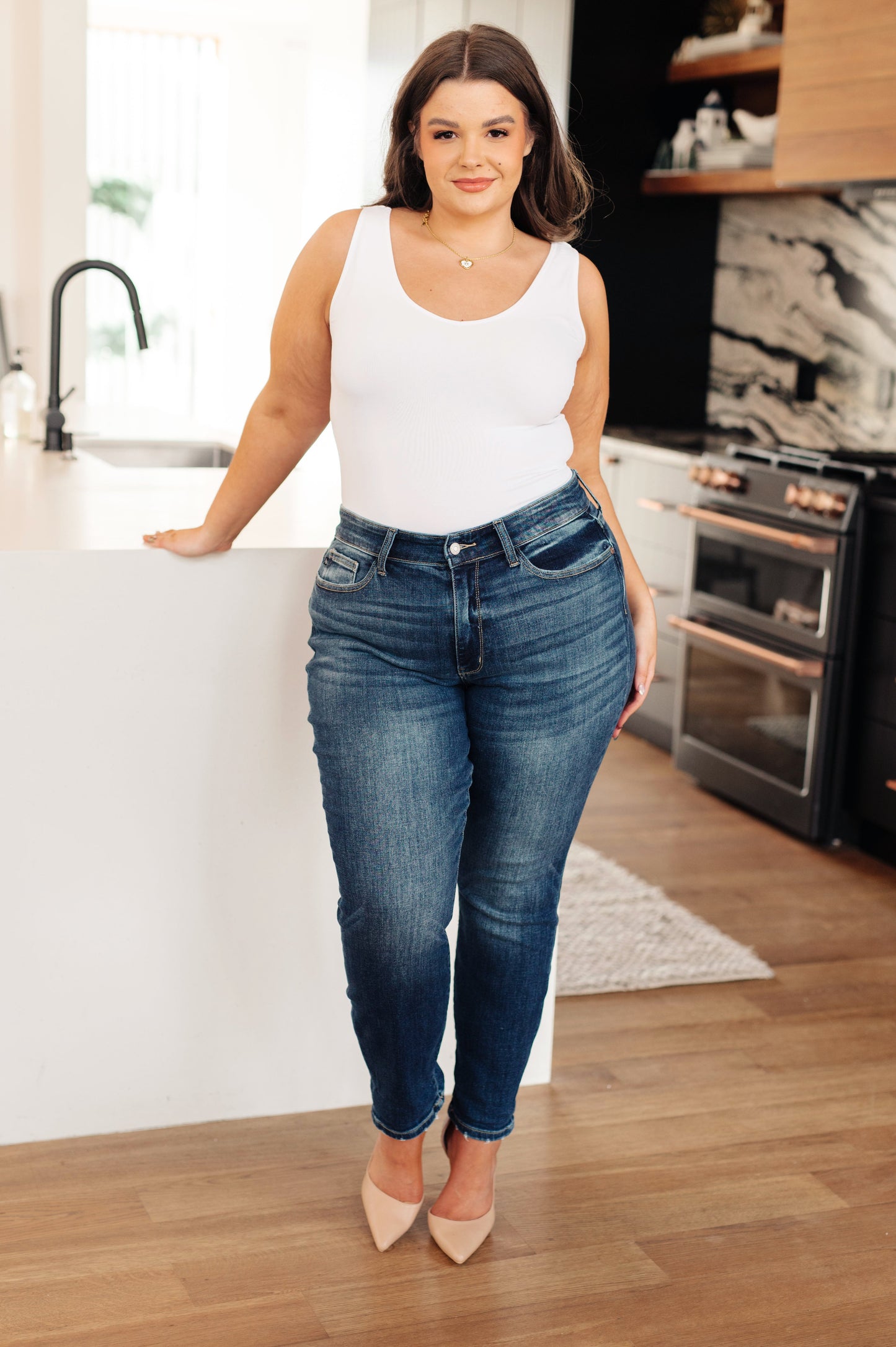 Judy Blue London Cuffed Boyfriend Jeans
