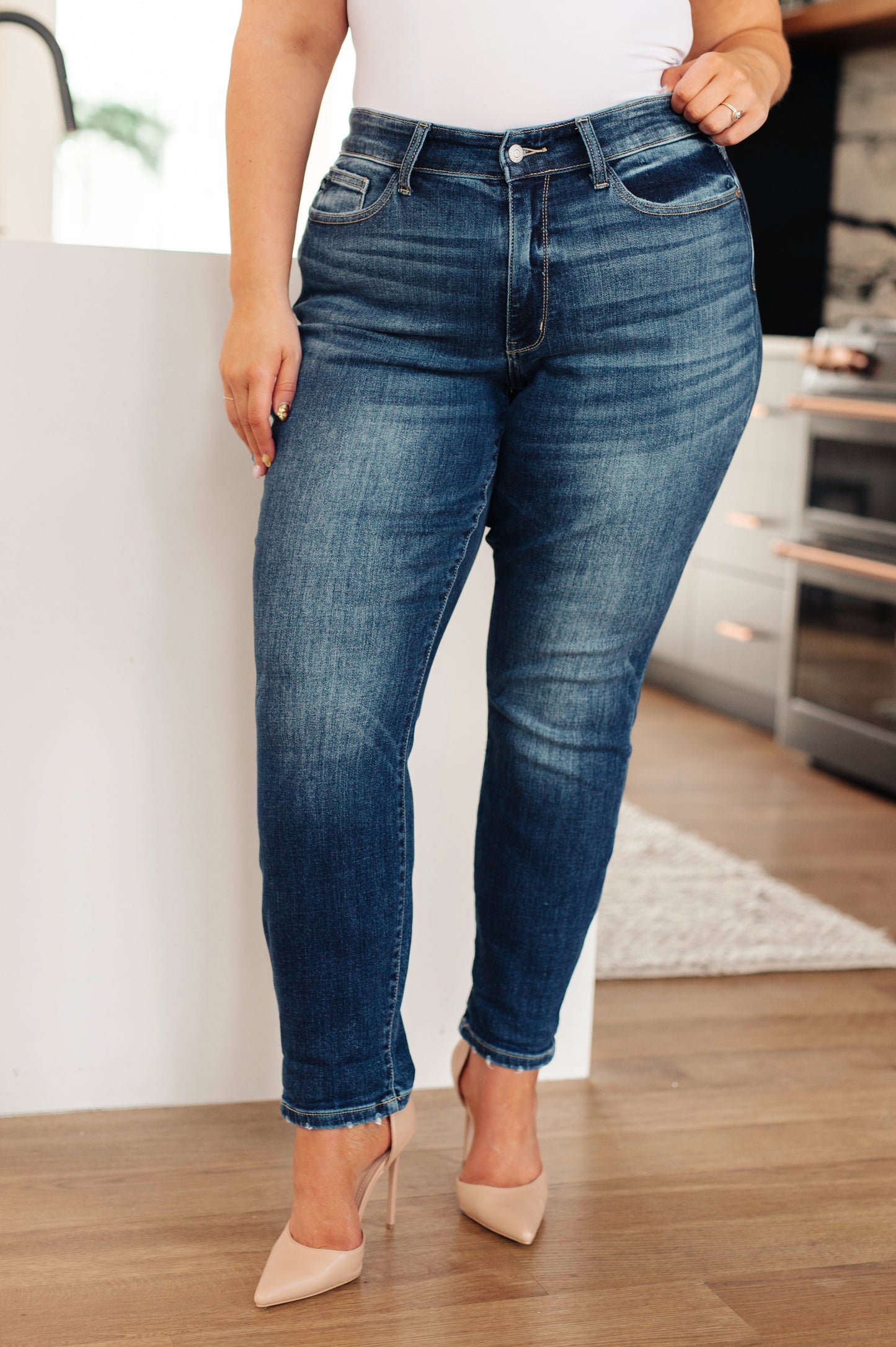 Judy Blue London Cuffed Boyfriend Jeans