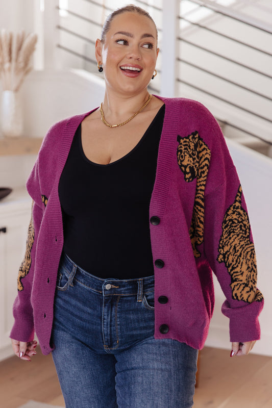 BiBi On the Prowl Tiger Cardigan