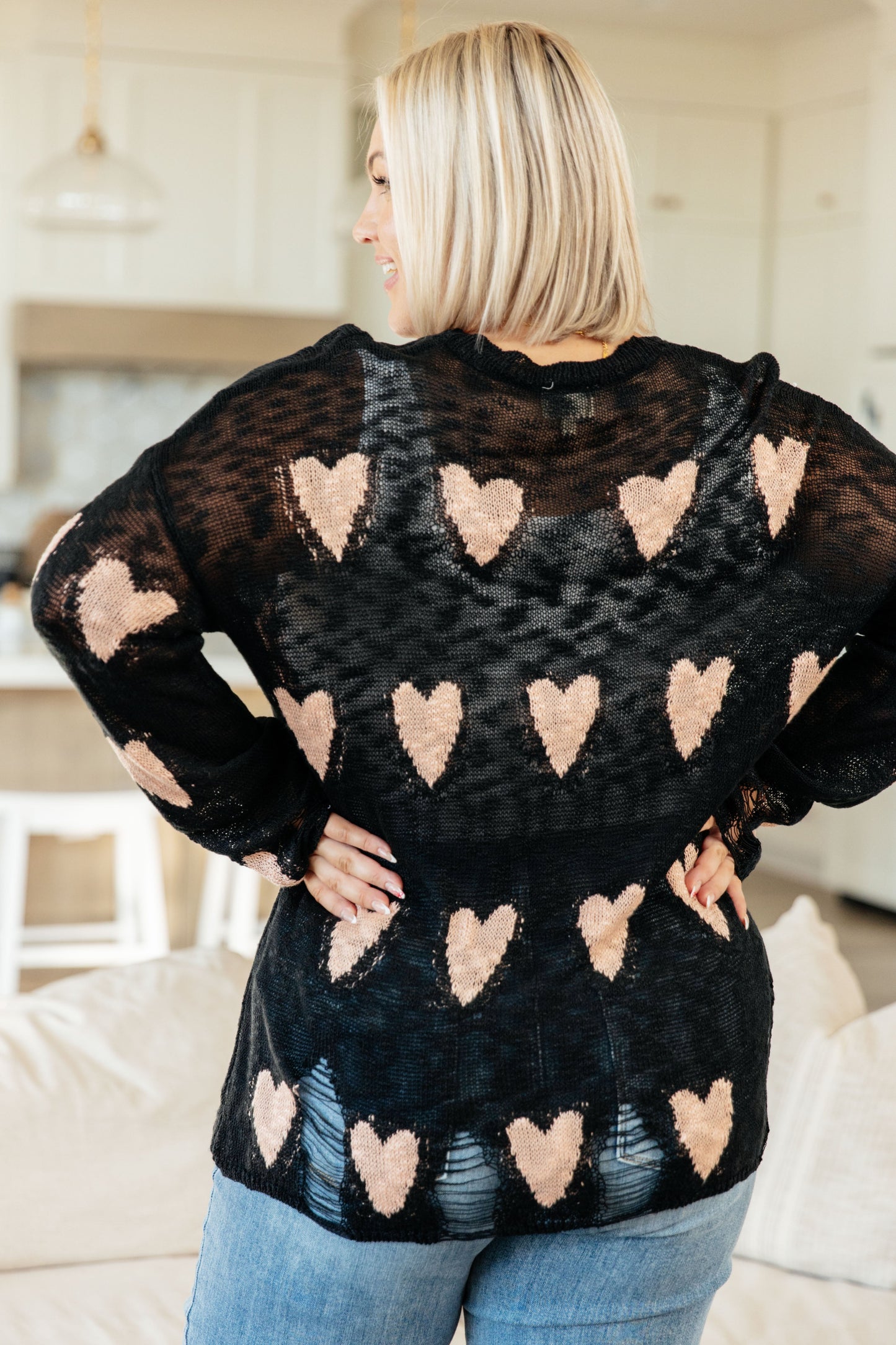 BiBi Tough Love Distressed Sweater